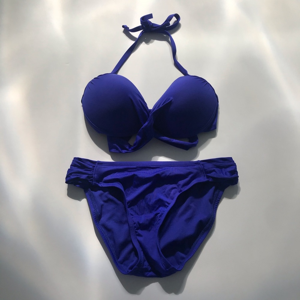 Mossimo from Target Size M Full set blue bikini